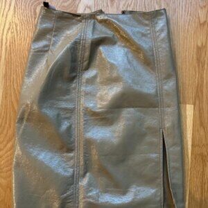 Coated Faux leather H&M Skirt